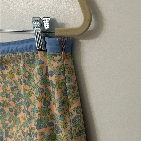 Boden Skirt Size 8 Pastel Floral Easter Preppy Feminine Midi Cotton - Picture 5 of 12